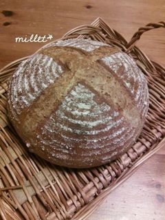 ライ麦と胡桃のカンパーニュ-レシピのメイン写真