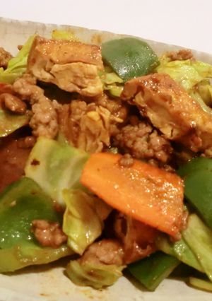 厚揚げとキャベツのひき肉味噌炒め-レシピのメイン写真