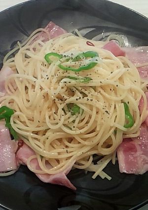 ベーコン ガーリックパスタ-レシピのメイン写真