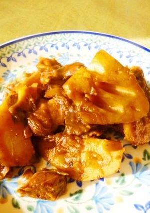 砂肝とレンコンの五香粉味噌煮-レシピのメイン写真