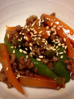 ご飯が進む!ピーマンと人参の甘辛煮-レシピのメイン写真