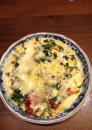 ほうれん草のトロ〜リ卵チーズとじ-レシピのメイン写真