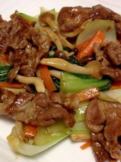 簡単本格中華!チンゲン菜と豚肉炒め-レシピのメイン写真