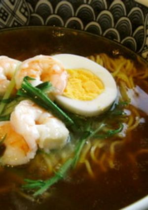 海老と水菜のトロミィ〜ラーメン♪-レシピのメイン写真