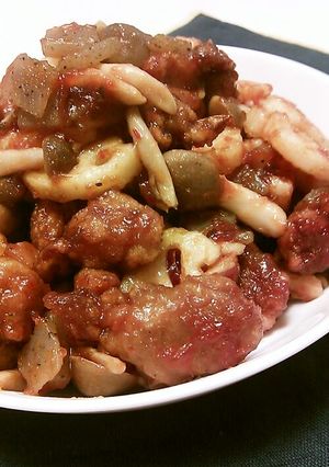 鶏ももとレンコン甘辛炒め-レシピのメイン写真