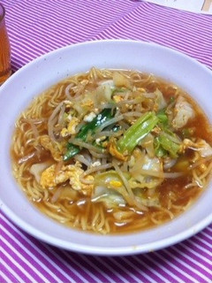 お野菜のっけ☆ピリ辛ラーメン-レシピのメイン写真