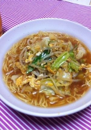 お野菜のっけ☆ピリ辛ラーメン-レシピのメイン写真