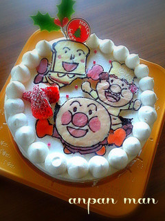 アンパンマン クリスマスケーキ-レシピのメイン写真