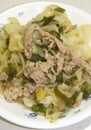 ☆長ネギ丸ごと1本入りの野菜炒め♪-レシピのメイン写真