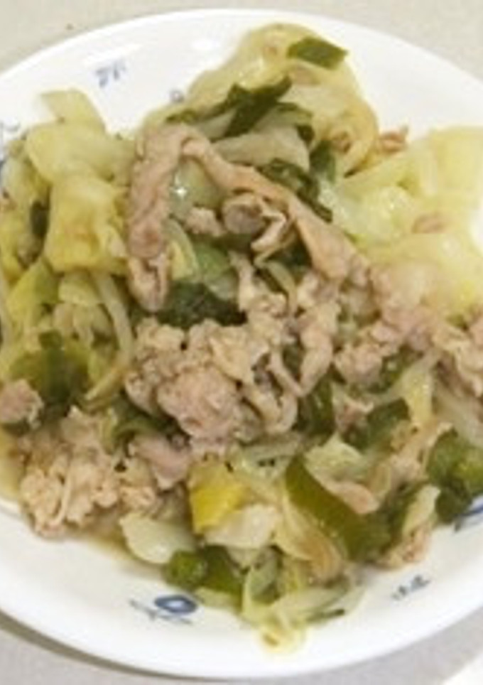 ☆長ネギ丸ごと1本入りの野菜炒め♪-レシピのメイン写真