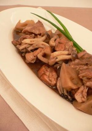 鶏肉と蓮根のバルサミコ煮込み-レシピのメイン写真