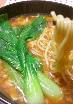 とろ～りあったか☆卵あんかけ中華そば♪-レシピのメイン写真