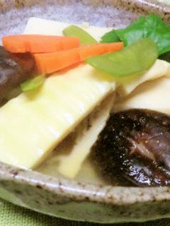 素材の色を生かした京風高野豆腐の煮物♪-レシピのメイン写真