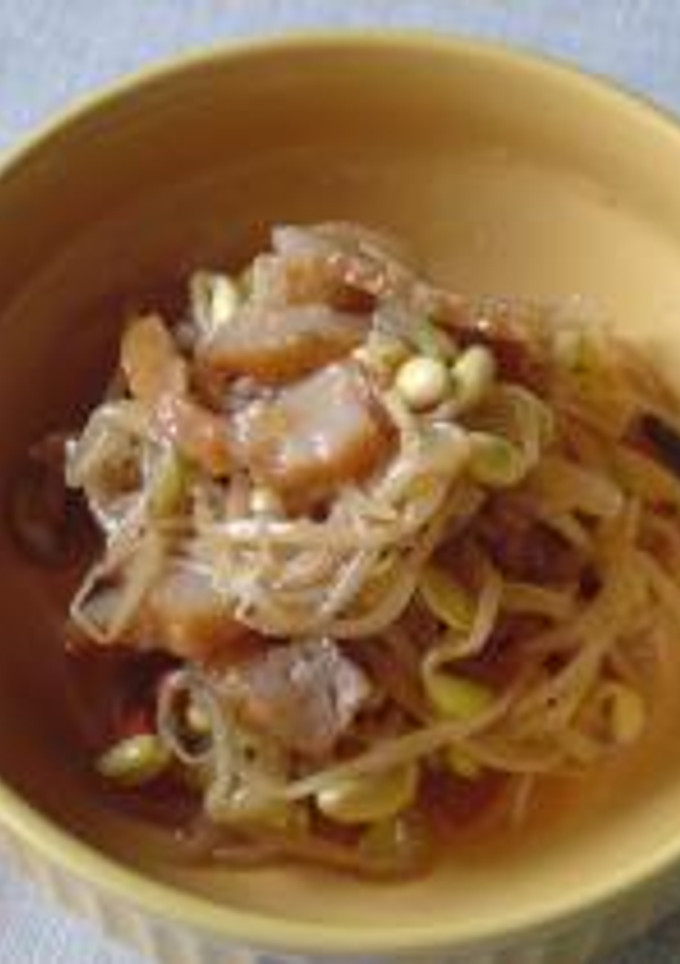 ゴマ風味豆もやしの煮物-レシピのメイン写真