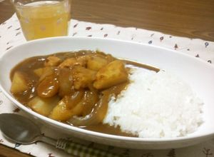 15分で！1人きりのフライパンカレー♪-レシピのメイン写真
