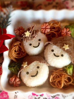 キャラ弁やクリスマス*肉巻き風おにぎり*-レシピのメイン写真
