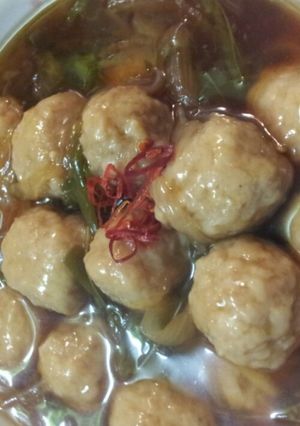 電子レンジ圧力鍋★肉団子のあんかけ-レシピのメイン写真