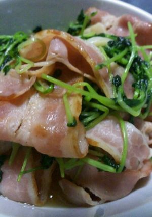 野菜嫌いにおすすめできる豆苗炒め-レシピのメイン写真