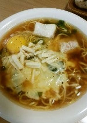 簡単☆生卵とチーズの力ラーメン-レシピのメイン写真