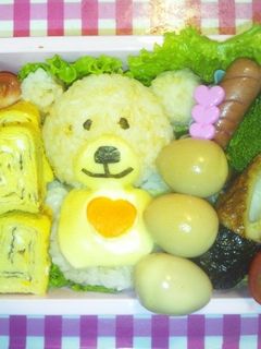 キャラ弁☆くま ブーフ-レシピのメイン写真