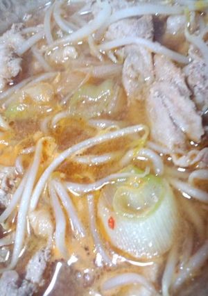 ポカポカ温まる☆味噌キムチスープ-レシピのメイン写真