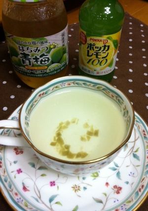 はちみつ青梅とレモンのホットドリンク-レシピのメイン写真