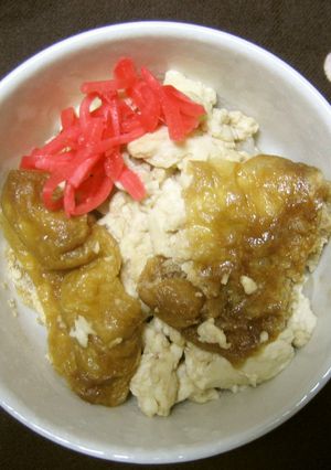 レンジで！おいなり豆腐丼-レシピのメイン写真