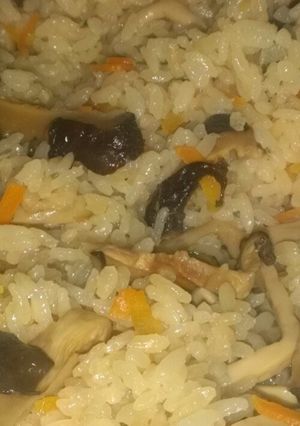マッタケの味で作るエリンギのキノコご飯-レシピのメイン写真