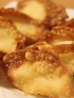 サツマイモ&チーズの餃子の皮揚げ-レシピのメイン写真