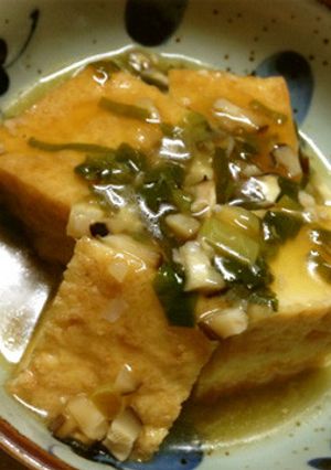 絹揚げの簡単ネギ椎茸あんかけ-レシピのメイン写真