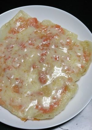 お餅のチーズ明太子ピザ-レシピのメイン写真