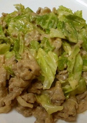 豚肉とキャベツのうまうまマヨ炒め♪-レシピのメイン写真