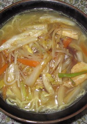 鶏ハムと野菜のあんかけラーメン-レシピのメイン写真