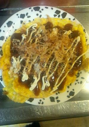 余ったうどんをリメイク！とん平焼き風-レシピのメイン写真