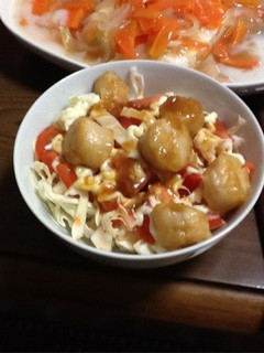 帆立とトマトの照りマヨ丼-レシピのメイン写真