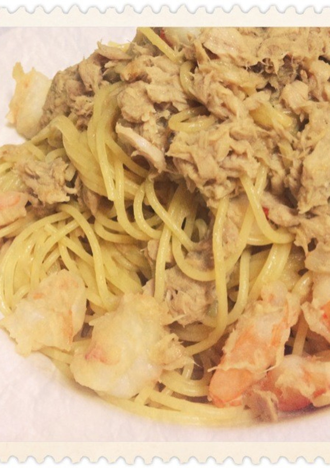 簡単♥ツナとえびの和風パスタ-レシピのメイン写真
