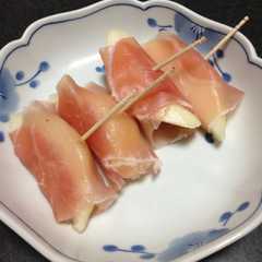 รูปของ ワインに合う〜♬洋ナシの生ハム巻き