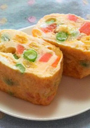 ミックスベジタブルの玉子焼き-レシピのメイン写真