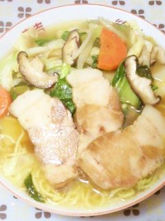たっぷり彩り野菜とチャーシューのラ~メン-レシピのメイン写真