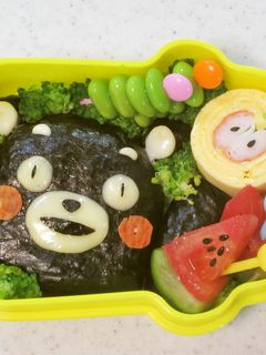 くまもん キャラ弁当-レシピのメイン写真