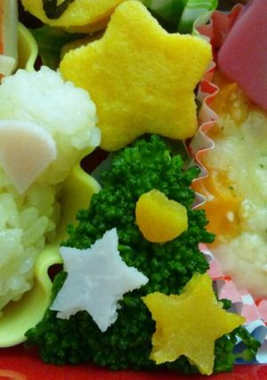 クリスマスツリー☆キャラ弁のおかず-レシピのメイン写真