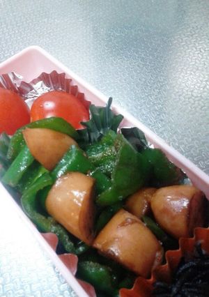 ピーマンとウインナーの炒めもの-レシピのメイン写真
