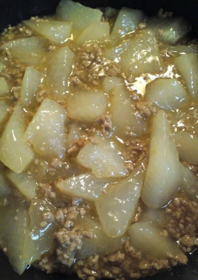 大根と豚挽き肉の炒め煮♪～あんかけ風～-レシピのメイン写真