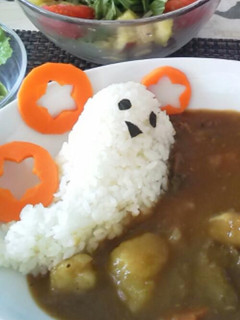 ハロウィン☆おばけカレー-レシピのメイン写真