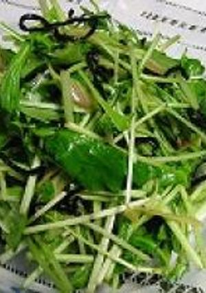 水菜と塩昆布のサラダ-レシピのメイン写真
