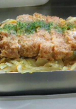 どうやってフタしよう...超盛りカツ丼-レシピのメイン写真