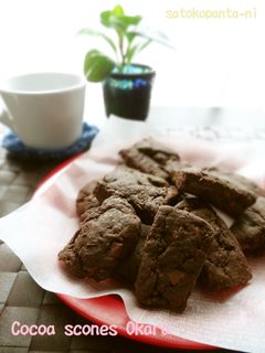 ビニール袋で混ぜるおからココアスコーン-レシピのメイン写真