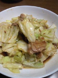 鶏ももとキャベツのにんにく醤油炒め-レシピのメイン写真