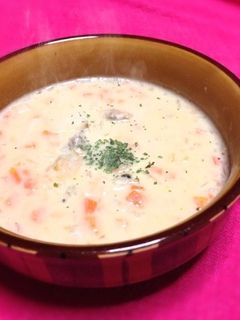 豆乳クラムチャウダー-レシピのメイン写真