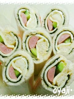 くるくるまきまきサンド-レシピのメイン写真